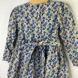 Size 3: Question Everything White/Blue/Orange Floral Long Sleeve Smocked Dress