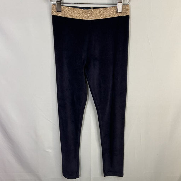Size 6-7: Boden Navy Velour Leggings