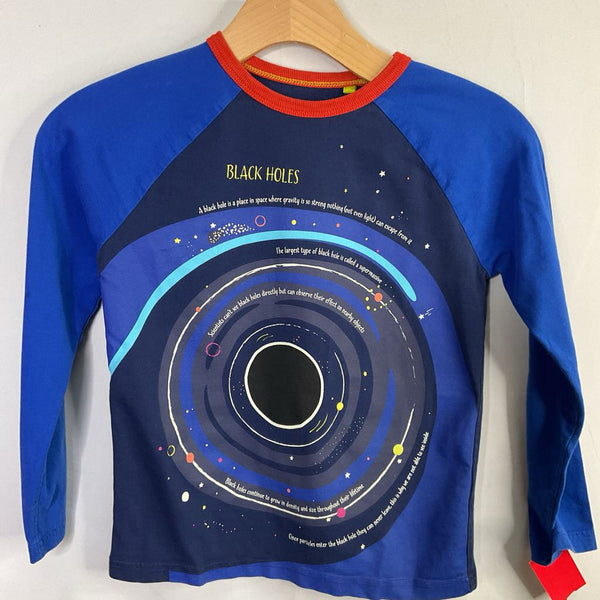 Size 7-8: Boden Blue/Multi Solar System Long Sleeve Shirt