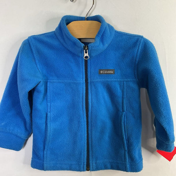 Size 2: Columbia Blue Fleece Zip Coat