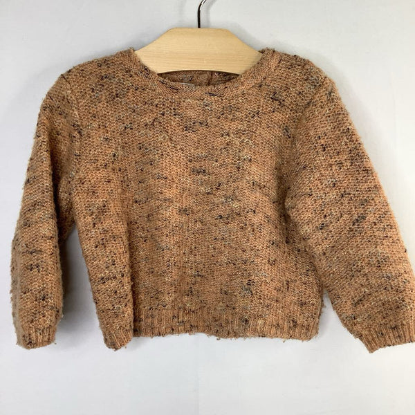 Size 6-9m: Zara Orange/Gray Sweater