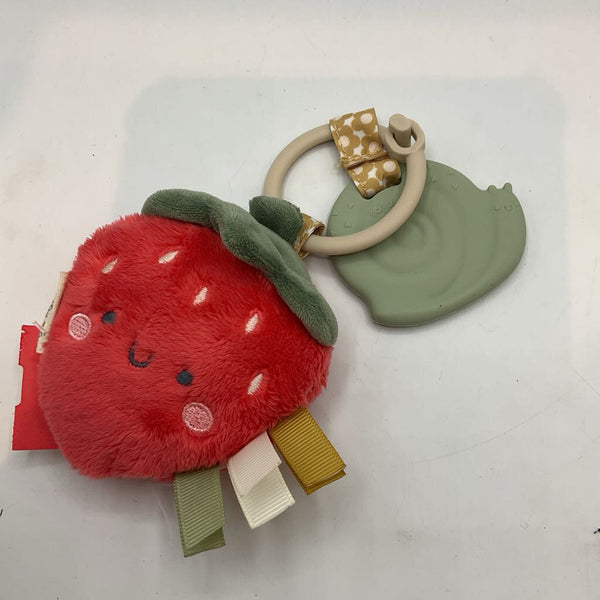 Itzy Ritzy Plush Strawberry Teething Toy