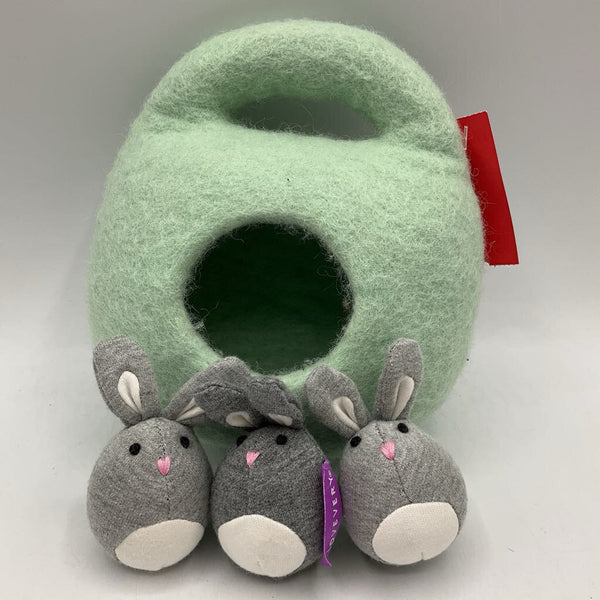 Lovevery Green Felt Bunny Burrow