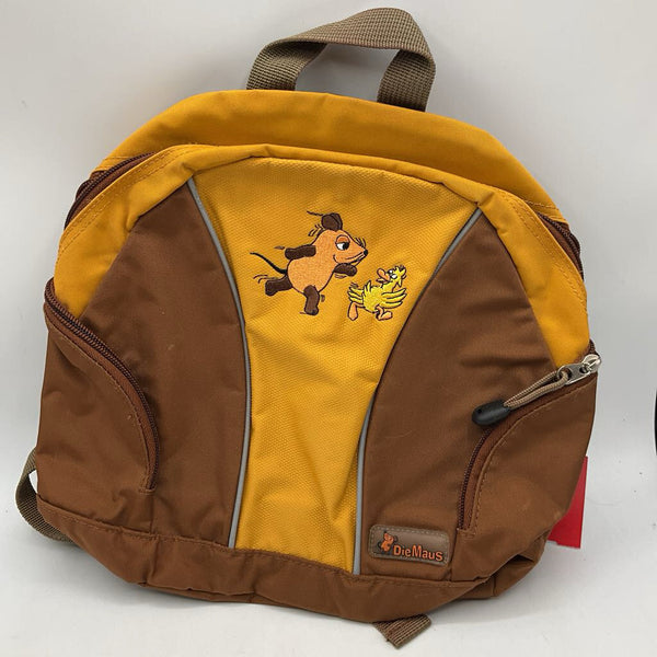 DieMaus Brown/Orange Mini Backpack