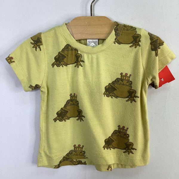 Size 3-6m: Kate Quinn Yellow Frog Prince T-Shirt