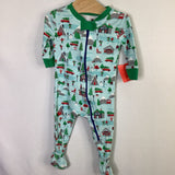 Size 3-6m: Tucker + Tate Blue/Multi Winter Village 1pc Holiday PJs