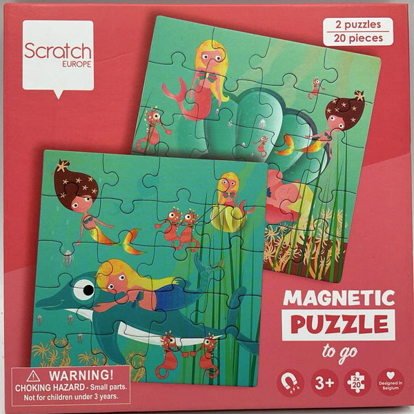 Scratch 2x20pc Magnetic Mermaid Puzzles