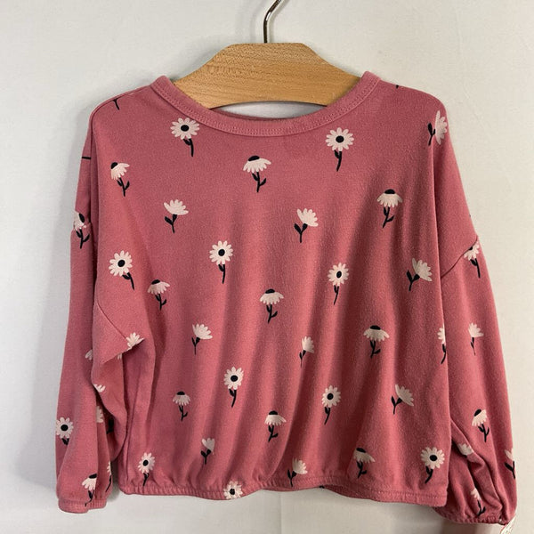 Size 12-18m: Kyte Pink/White Floral Long Sleeve Shirt