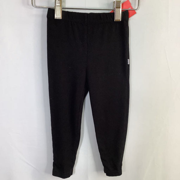 Size 2: Little Sleepies Black Bamboo Leggings