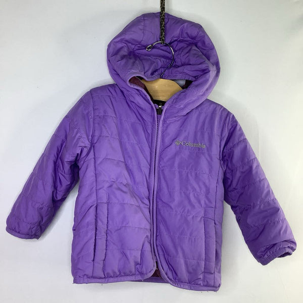 Size 12-18m: Columbia Purple Double Trouble Reversible Poly/Fleece Coat