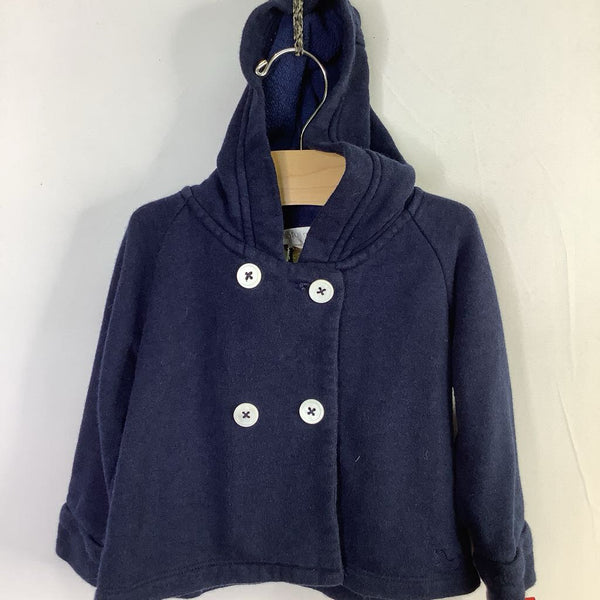 Size 12-18m: Lotus Springs Navy Double Breasted Hoodie