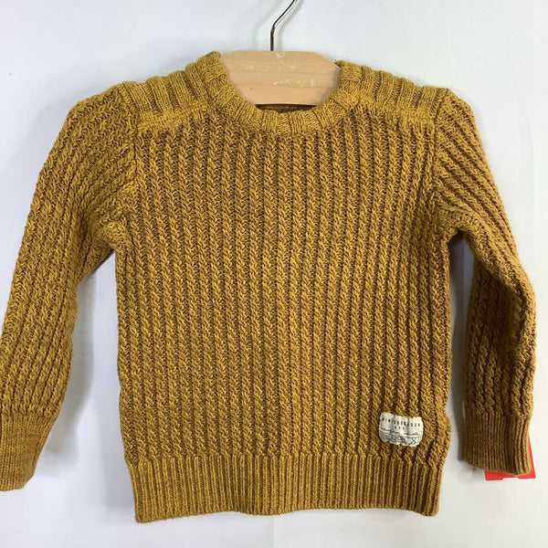 Size 3-4: Zara Yellow Chunky Knit Sweater
