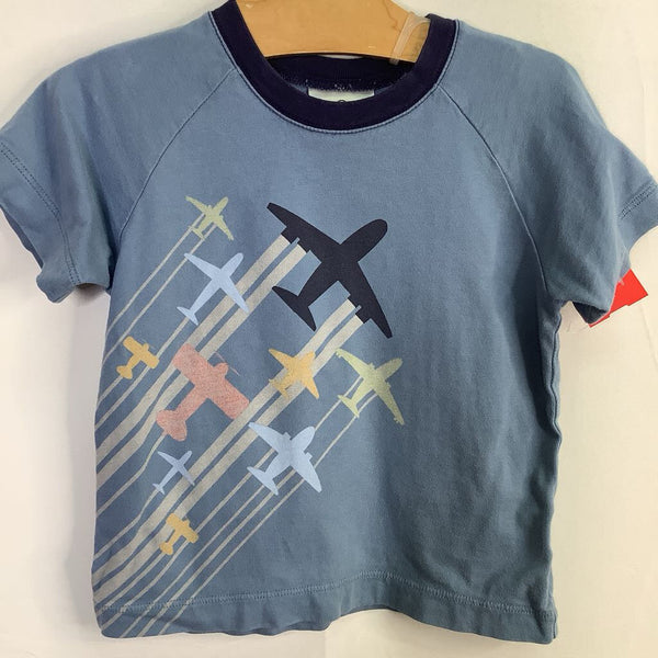 Size 3 (90): Hanna Andersson Blue/Multi Planes T-Shirt