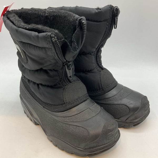 Size 9: Kamik Black Zip-Up Snow Boots
