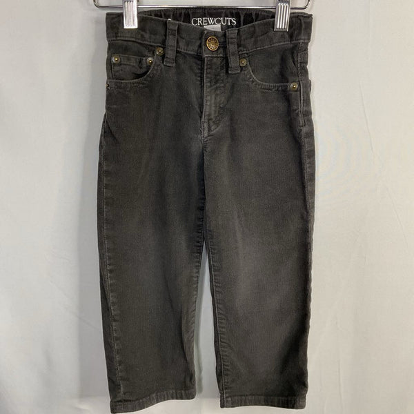 Size 3: Crewcuts Gray Corduroy Adjustable Waist Pants