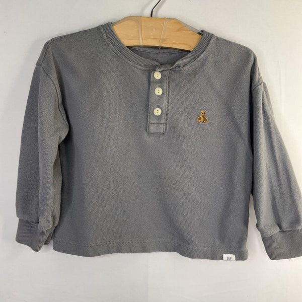Size 18-24m: Gap Gray Long Sleeve Henley