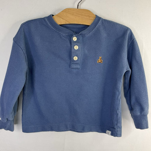 Size 18-24m: Gap Blue Long Sleeve Henley