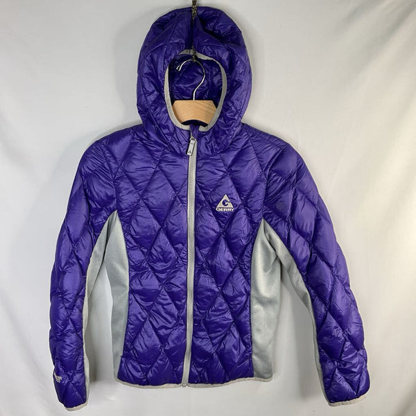 Size 10-12: Gerry Purple/Gray Down Puffer Coat