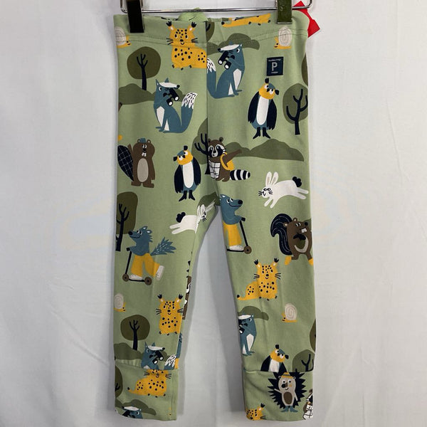 Size 12-18m: Polarn O. Pyret Green/Multi Woodland Friends Leggings
