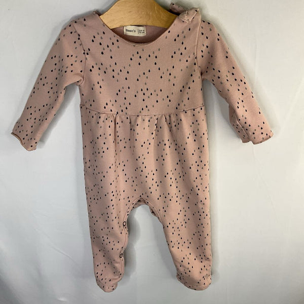 Size 3-6m: Bean's Pink/Gray Raindrops Romper
