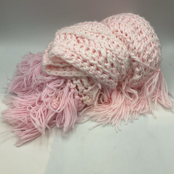 35"x35" Pink Crocheted Blanket