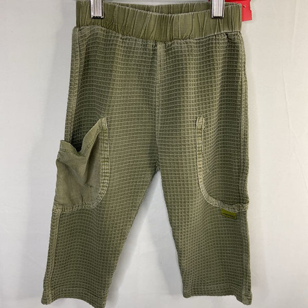 Size 2-3: Zara Green Waffle Knit Cozy Pants