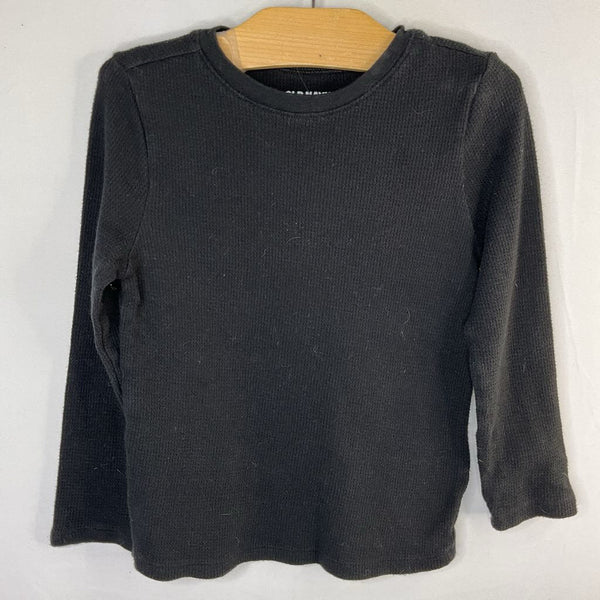 Size 4: Old Navy Black Waffle Knit Long Sleeve Shirt