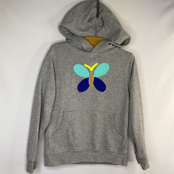 Size 5 (110): Hanna Andersson Gray/Blue Butterfly Pullover Hoodie REDUCED