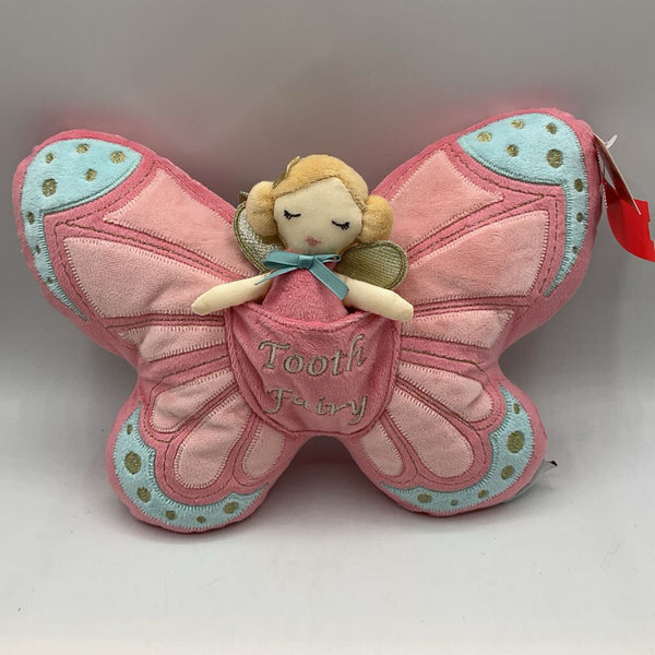 Mon Ami Pink Butterfly Toothfairy Pillow NEW