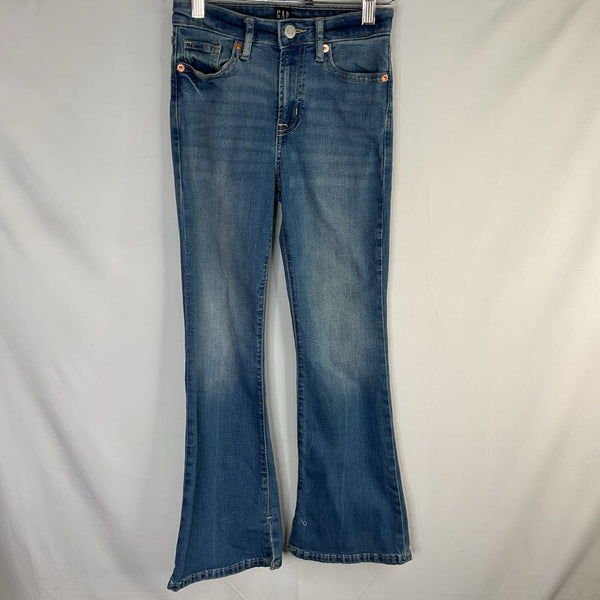 Size 10: Gap Midwash Flare Jeans
