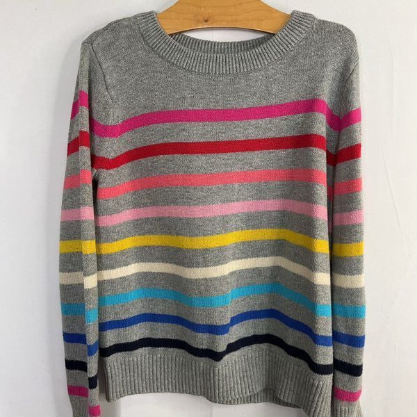 Size 6-7: Gap Gray/Colorful Striped Sweater