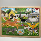 Melissa & Doug 24pc Pets Wooden Jigsaw Puzzle