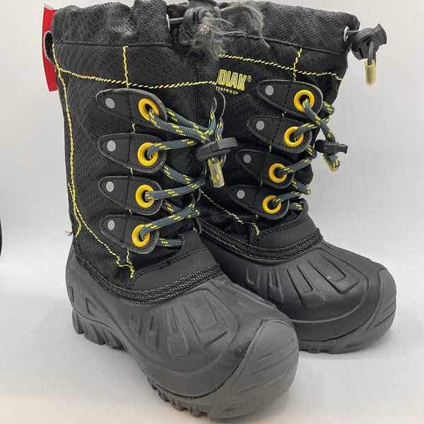 Size 11: Kodiak Black/Yellow Toggle Snow Boots