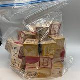 English/Japanese Wooden Alphabet Blocks