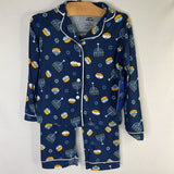 Size 2: Happy Threads Blue/Yellow Hanukkah Print 2pc Holiday PJs NEW