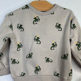 Size 6m: Miles the Label Gray/Green Dragons 2pc Sweat Set
