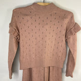 SIze 2:Gap Pink Eyelet 2pc Sweater Set