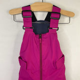 Size 3: Columbia Purple Fleece Lined Snow Bib