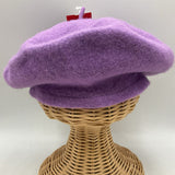 Size OS: Purple Wool Blend Beret