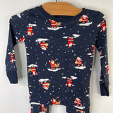Size 18-24m: Old Navy Blue/Red Santa 2pc Holiday PJs