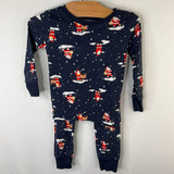 Size 18-24m: Old Navy Blue/Red Santa 2pc Holiday PJs