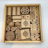 WIDU 56pc Architectural Magnetic Wood Blocks w/ Keepsake Case (retails $120)