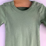 Size 0-3m: Kate Quinn Green Footy Romper