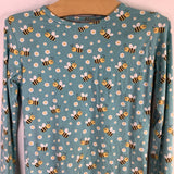 Size 5: Sweet Bamboo Blue/Yellow Bumblebees 2pc PJs
