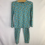 Size 5: Sweet Bamboo Blue/Yellow Bumblebees 2pc PJs