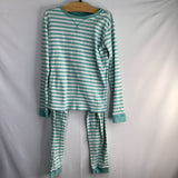 Size 10: Primary Blue/White Striped 2pc PJs