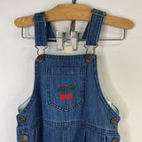 Size 2: Konges Slojd Blue/Red Cherries Overalls