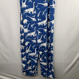 Size 9-10: Boden Blue/White Dinos Viscose Romper