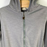 Size 4: Kids Tales Gray Bunny Ears Hooded Zip-Up Romper