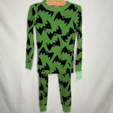 Size 5 (110): Hanna Ander Green/Black Bats Organic Cotton 2pc PJs